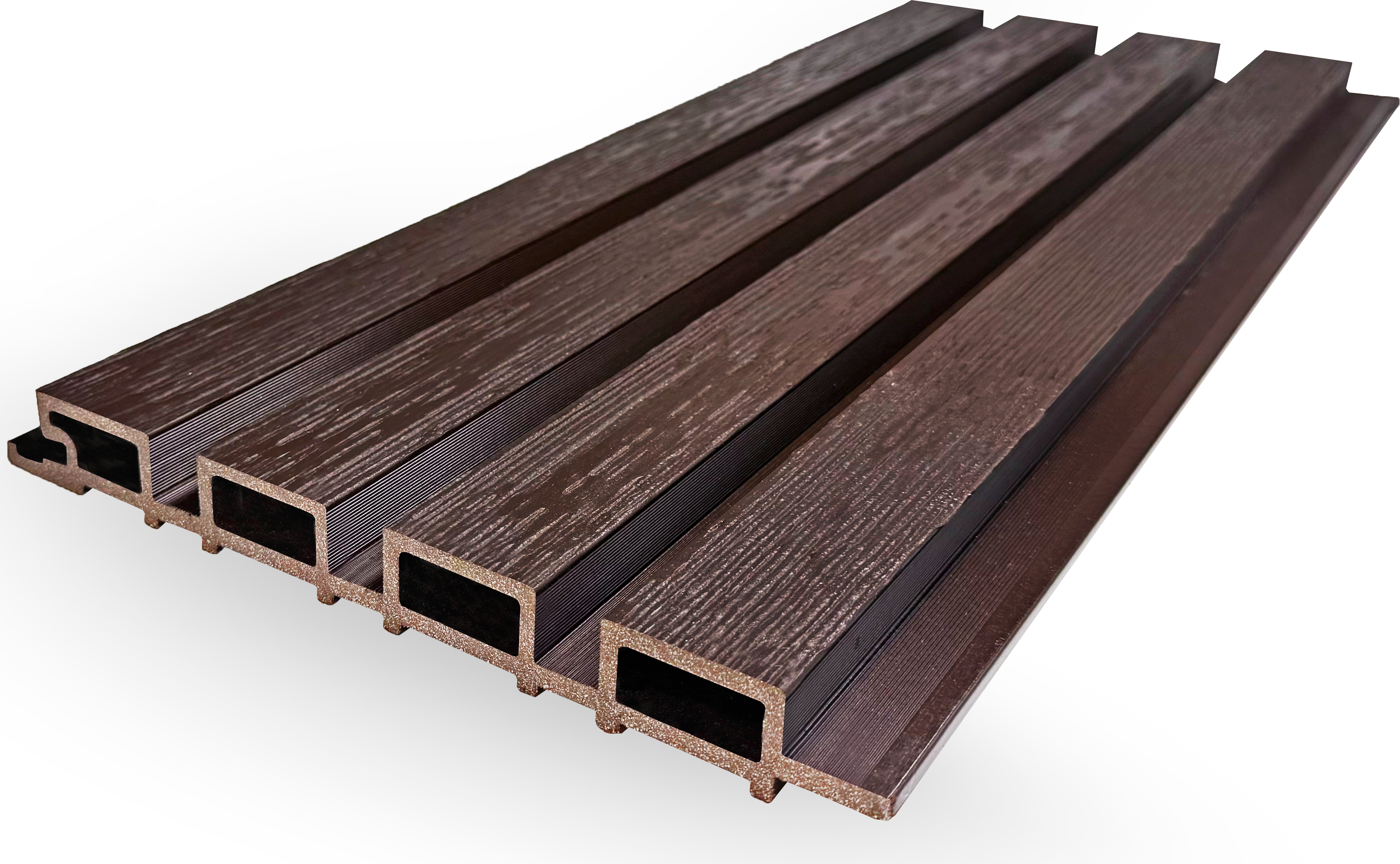 Фасадная реечная панель ДПК Holzhof Эко Eco 219x24x3000мм