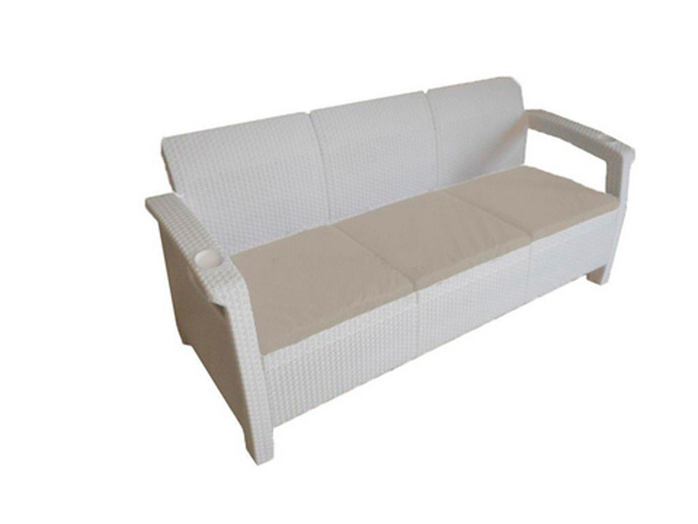 YALTA SOFA 3 SEAT белый