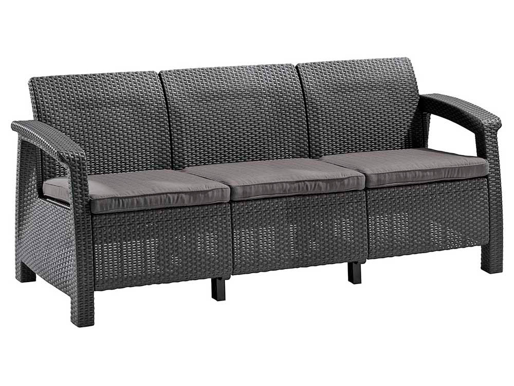 Диван трехместный уличный KETER CORFU LOVE SEAT MAX